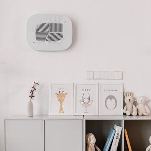 [무케]콤마_공기청정기 로브 벽걸이형크림화이트(미세먼지 제거)