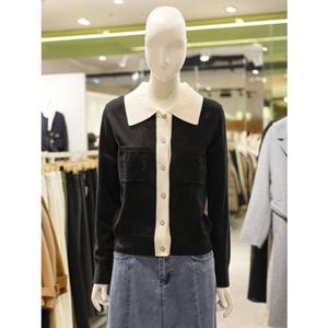 [숲] SOUP 숲 단추장식 오픈형 카라 니트 가디건 (SA2GD32) SA2GD32