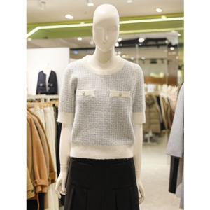 [숲] SOUP 숲 반짝 트위드 반팔 니트 (SA3SK3A) SA3SK3A