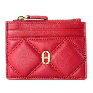 [에스콰이아]여성지갑 퀼팅 소가죽 카드지갑 ECCFPR659