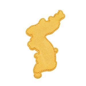 [한국금다이아몬드] 순금 골드바 한국 한반도 지도 24K 3.75g 999.9 시세