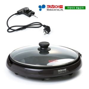 키친아트 라팔 통주물 전기원형후라이팬(분리형) 33CM