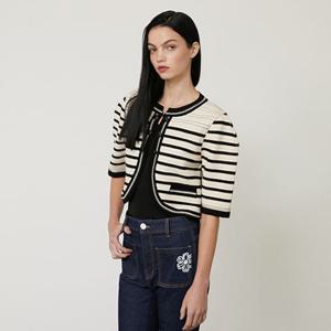 [에고이스트] EP3KG860SD 스트라이프 배색 볼륨 가디건 (23년 가을) SDEP3KG8