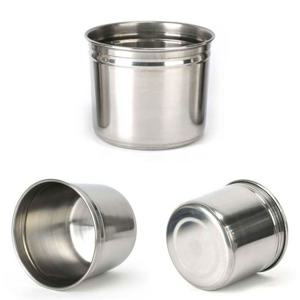 스텐 집게통 가위통 음식물쓰레기통 16.5x13.2cm 4호