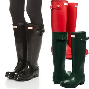 헌터 Hunter W23616 여자 웰링턴 방수 롱 레인부츠 신발