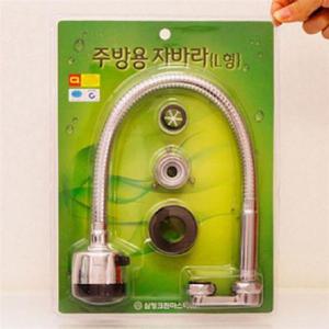 싱크대 수도 꼭지 주방 수전 절수형 자바라 L형