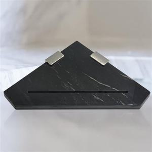 포세린 타일 유광블랙 욕실코너선반