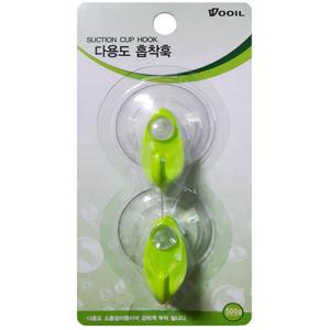 베란다 창고 다용도 소품걸이 행거 2P 고무흡착기
