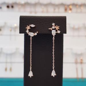 볼라레 세이브존01 연예인귀걸이 별 달 큐빅 드롭 spe635