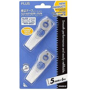 PLUS 수정테이프리필(5mmX6M-2입) WH-605R