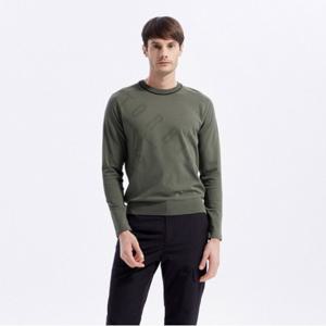 [톨비스트] (남성)로고 엠보 레터링 라운드 스웨터_GADF7-MSL160