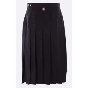 톰브라운 플레인 위빙 울 플리츠 스커트 FGC400V 06146 420