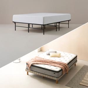 [지누스침대][SS] 스마트베이스 엘리트 블랙 침대SET / 컴포트 서포트 하이브리드 30cm 침대 세트 프레임 슈퍼싱글