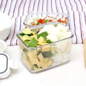 980ml 스카이락 밀폐용기 직 중 2호 그레이 보관용기 반찬통 플라스틱밀폐용기 소분용기 전자렌지용기