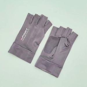 쿨장갑 하프 핑거 회색