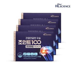 관절연골엔 우슬조인트100 프리미엄 4박스 (4개월분) 우슬등복합물