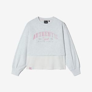 [휠라키즈] 여아 레이어드 맨투맨 (FK2POH1306F_WTM)