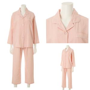 [비너스 란제리] 몸에 붙지않는 시어서커 여자잠옷 VPA4521WG 100사이즈 여자파자마 시원한촉감 핑크 여성잠옷 VPA4521WG000