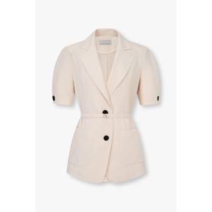 [보브]퍼프 슬리브 벨티드 폴리자켓 7155210006