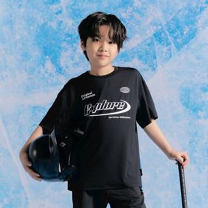 [내셔널지오그래픽키즈]K252UTS913 프로즌 에어로쿨 메쉬 반팔 CARBONBLACK