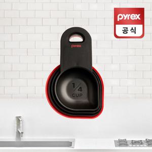 코렐 파이렉스 4P 키친 계량컵 세트 계량컵 이유식계량컵 계량스푼 이유식계량스푼 손잡이계량컵 쿠킹계량