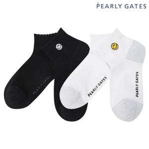 파리게이츠  여성 스마일 자수 글리터 프릴 단목 양말 521E7SC051 BJ