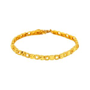 [아시아골드] 24K 순금 별빛 스퀘어 팔찌 11.25g +18k붕어장식