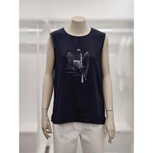 프렐린 세이브존02 프린트 나시 블라우스 RTP252151