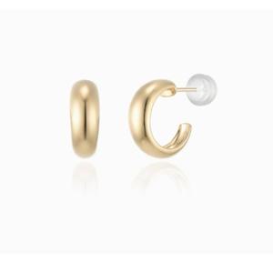 [로이드] 옐로우 타임리스 볼륨 후프 골드 핀 귀걸이 LLEB23342S