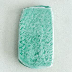 이천도자기 비취연 직사각 돌도마 접시 23cm 그릇