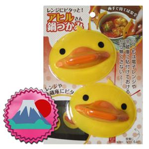 일본마트상품 흡착판식 집개 오리 냄비집게 2개 냄비손잡이 냄비장갑 뚝배기집게 냄비손잡이 냄비집게 전자