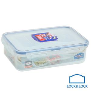 락앤락 직사각 밀폐용기 550ml 2칸형 HPL815C 사각밀폐용기 반찬통 음식통 반찬밀폐용기 플라스틱용기 플라
