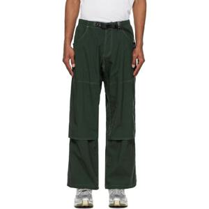 26 SS 앤드 원더 남성 그린 Gramicci 나일론 슬랙스 252817M191001