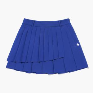 [르꼬끄골프] 여성 언발란스 잔플리츠 스커트 (GQ222LSK41)