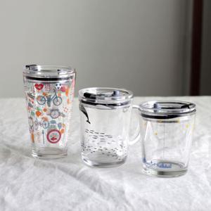 흘림방지 사무실 뚜껑컵 프시케 글라스 빨대컵