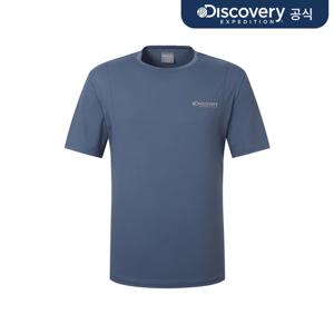 [디스커버리] 프레시벤트 남성 어깨 절개 기능성 반팔티셔츠 (INDIGO) DMRS6G053-INS