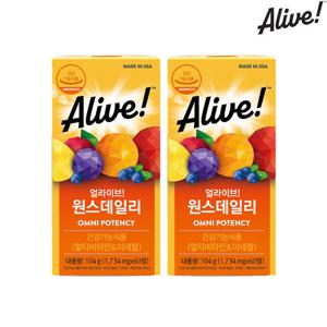 얼라이브 멀티비타민 60정 2개