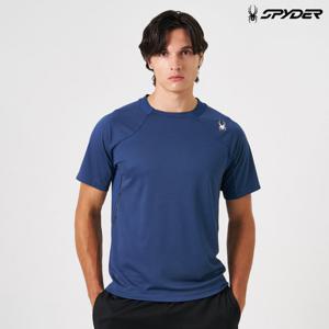 [스파이더] 남성 트레이닝 에어홀 반팔 티셔츠 SPKMCNRS212MNVY