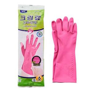 주방고무장갑 크린랲 고무장갑 S(소)x10개