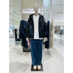 [톰보이]신세틱레더 후드 자켓 (9175361973)