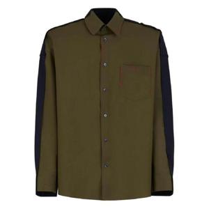 26 SS 마르니 콘트라스트 소매 버튼 업 셔츠 CUMU0278QSTW839 TP439557475