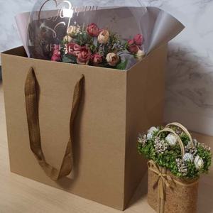 크라프트 무지 정사각쇼핑백 종이가방 대 선물 명품