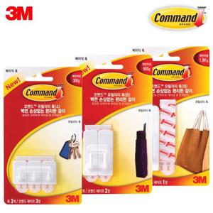 3M 코맨드 베이직 다용도 유틸리티 훅 소 중 대