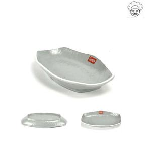 로코 그레이 타원구프 찬기 멜라민접시 8호 멜라민그릇 식당그릇 업소용 멜라민 식당찬기