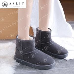 [애슬릿] 스웨이드 안감 퍼 털 앵클 발목 방한 겨울 부츠
