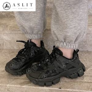 [애슬릿] 심플 여성 어글리 슈즈 스니커즈 운동화 4cm