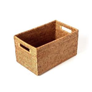 인테리어 수납 라탄 오픈 바스켓 스몰 S