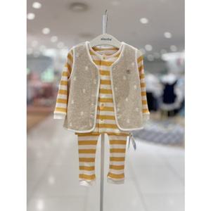 [압소바] (출산백일돌선물)로우팅코튼모달슬림내의미링실내조끼세트 (S1A2C10385) S1A2C103