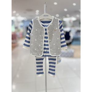 [압소바] (출산백일돌선물)블로레코튼모달슬림내의미링실내조끼세트 (S1A2C10386) S1A2C103