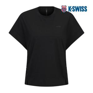 [케이스위스] 여성 바이스 쇼트 반팔티 1KSTSMU506_BK